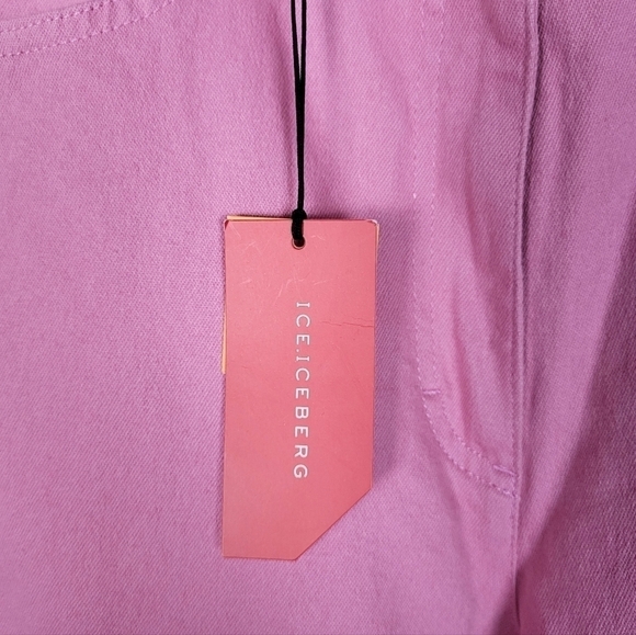 VTG ICE. ICEBERG Pink Panther straight leg jeans HTF Rare vintage - Picture 5 of 8